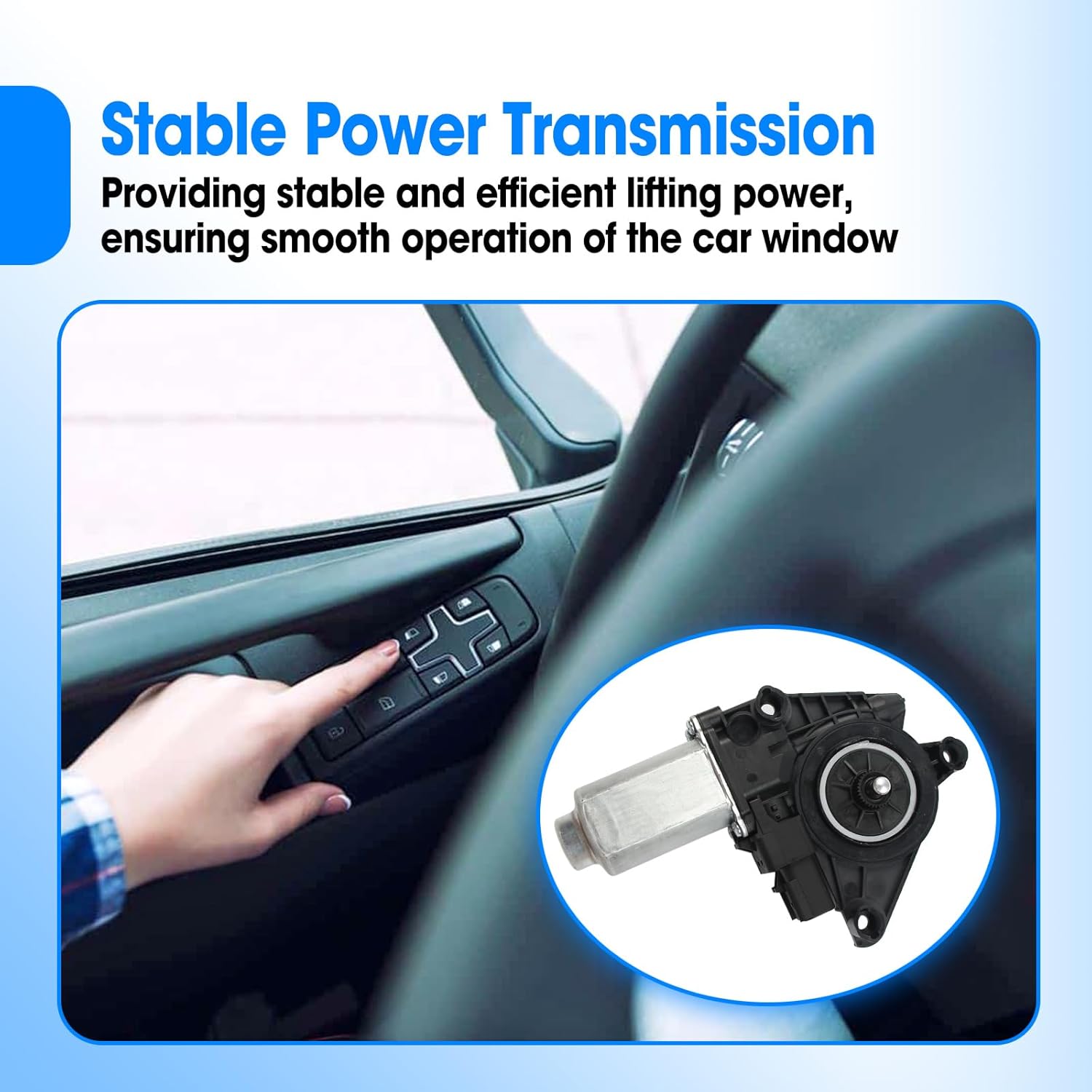 68143986AA Right Front Passenger Side Window Regulator Motor Fit for Dodge Charger Chrysler 300 2011-2023, 5 Pin Window Lift Motor