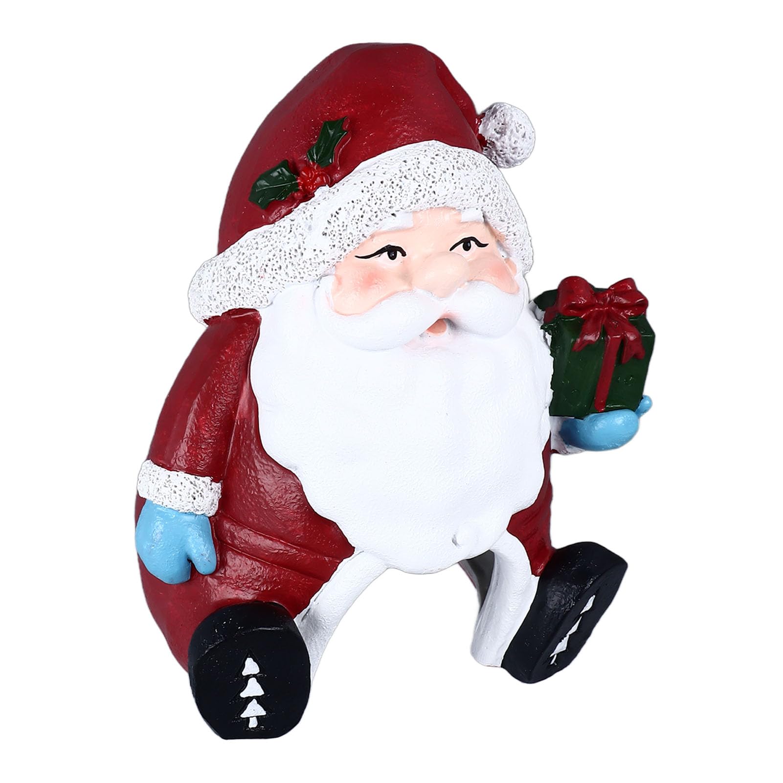 AMONIDA Christmas Aquarium Decoration Resin Ornaments Festive Fish Tank Decor for Home Office 1 Piece (Santa Claus)