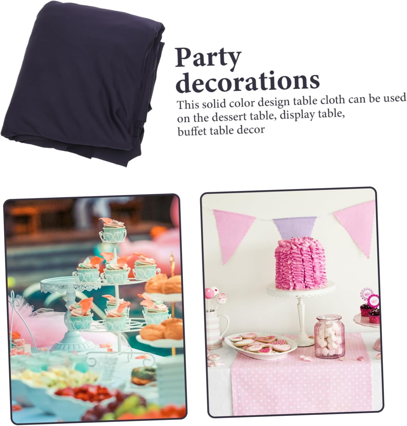 Stretchy Fitted Table Cover Rectangular Tablecloth Foot Folding Tables for Parties Banquets and Events Easy to Clean and Reuse