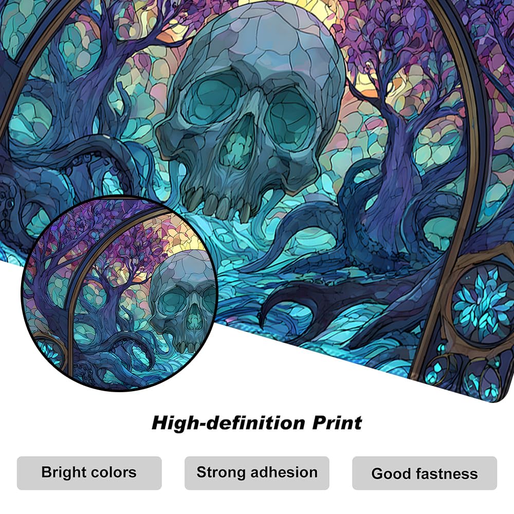 Board Game MTG Playmat + Black Waterproof Bag, Stitched Edges, Smooth Rubber Surface - Image 3