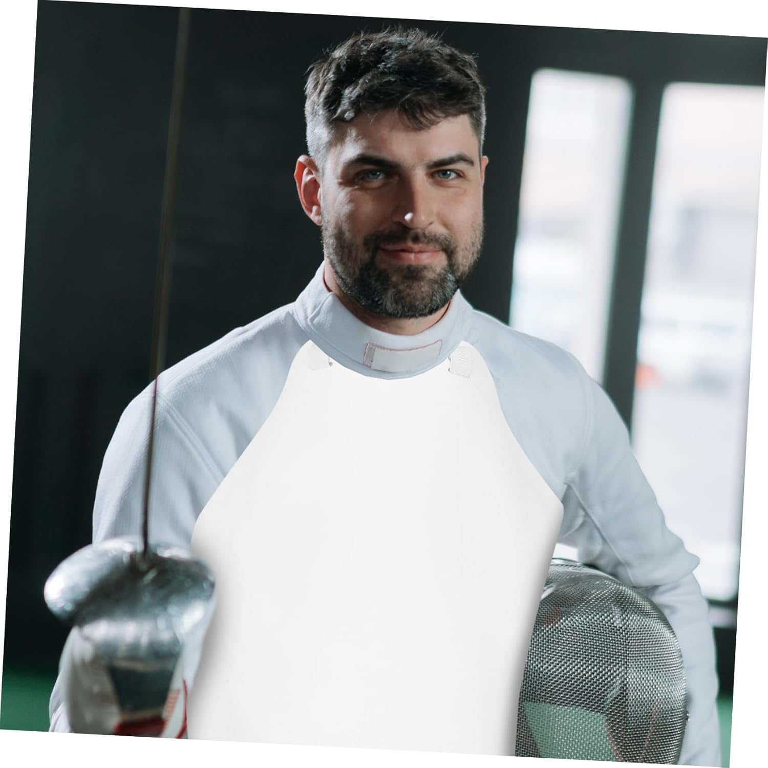 POPETPOP Men's and Women's Fencing Chest Guard Breathable Dual-Layer Chest Protector Professional Fencing Protection for Youth and Adults
