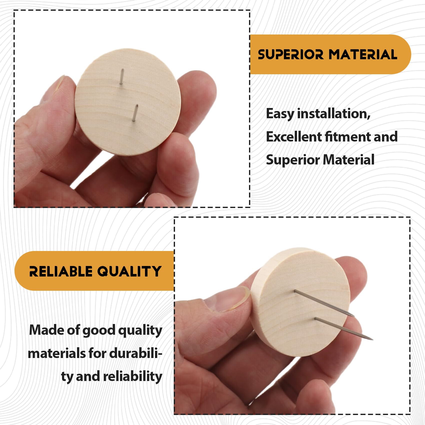 Supporto per Bambola all'Uncinetto 12 Pezzi in Feltro e Legno per Action Figure