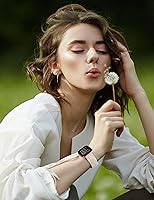 Vista 5 de Minyee Paquete de 2 correas con grabado floral compatibles con Fitbit Versa 2/Fitbit Versa/Versa Lite para mujeres, linda correa deportiva