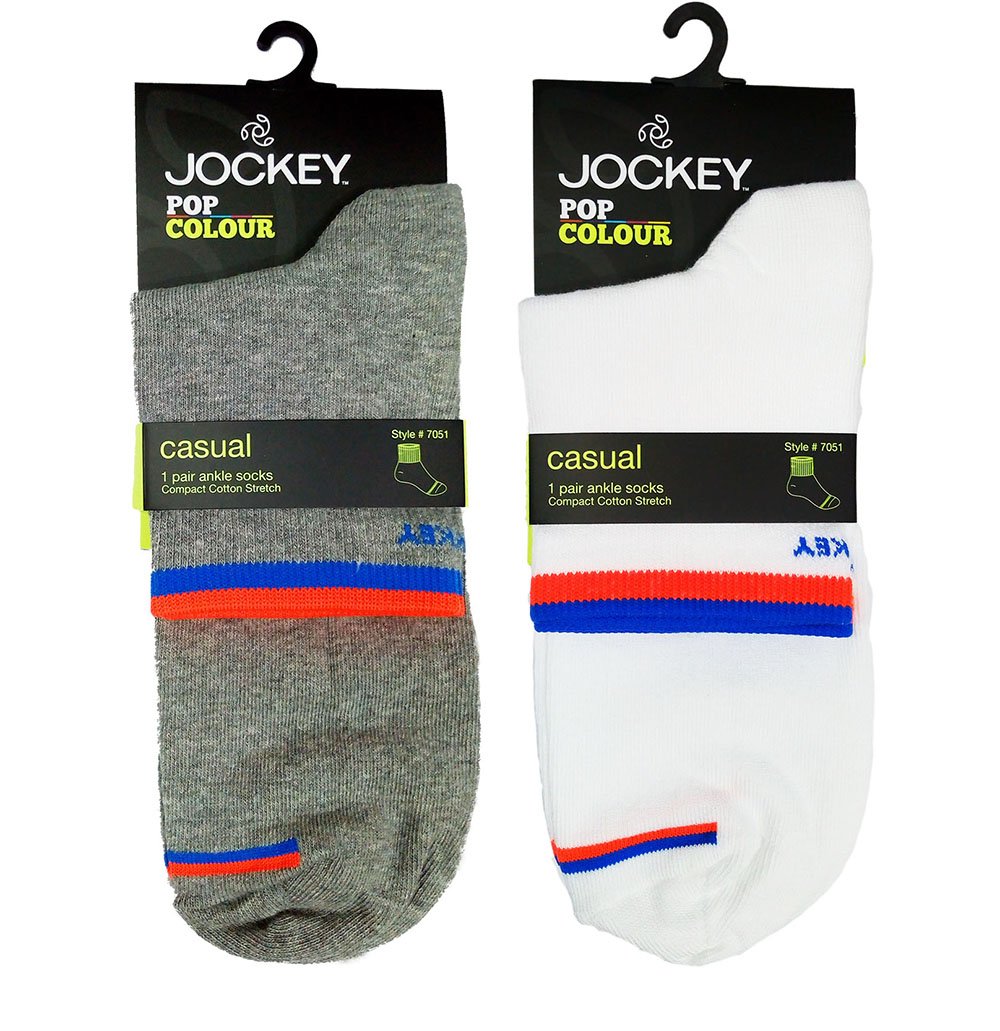 Men's Ankle Length Cotton Socks (Pack Of 2) (jockey7051medium_arodnklepack2_Multicolor)-image-48