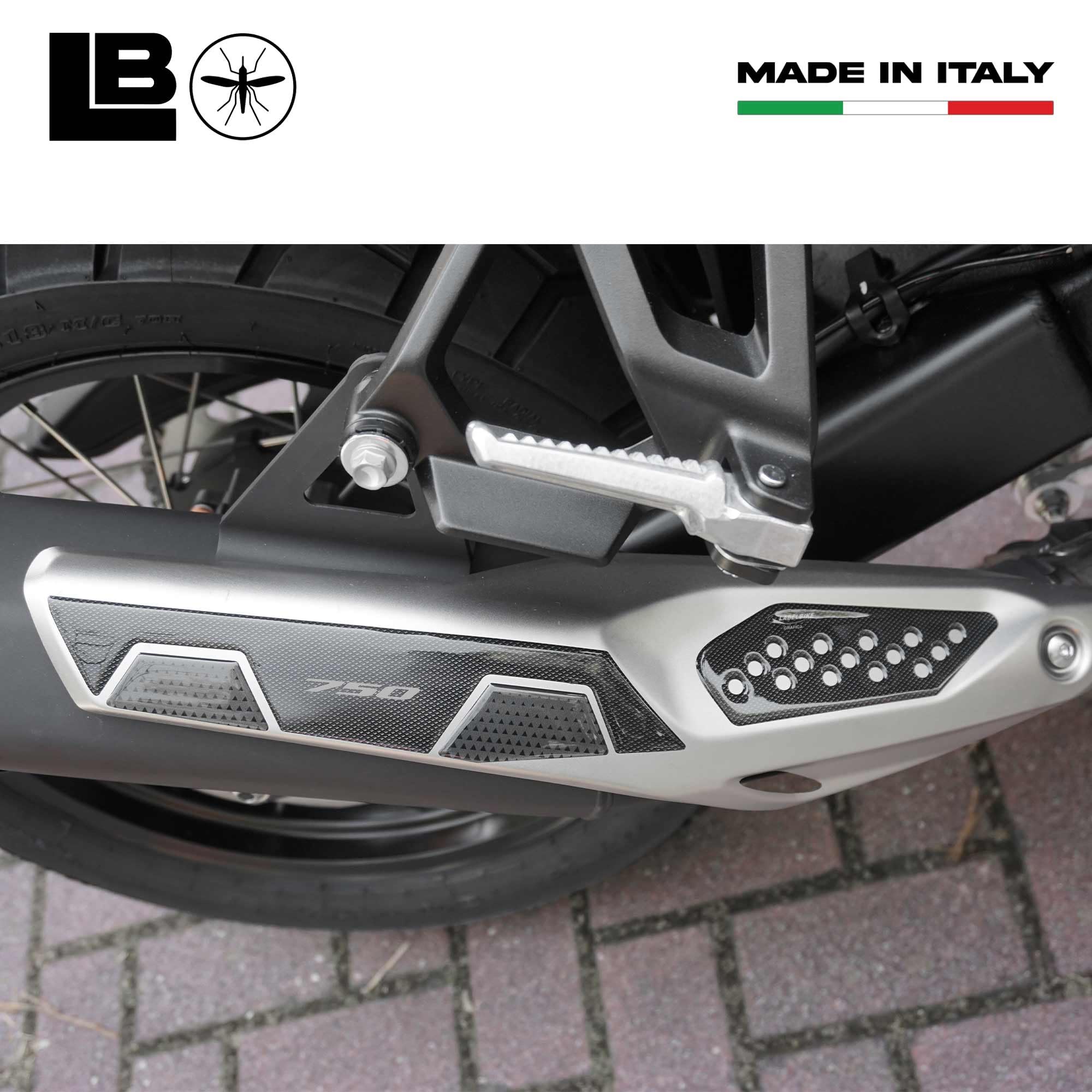 labelbike - 1 Paar Aufkleber aus Gel-Harz 3D Seitenschutz für Motorrad