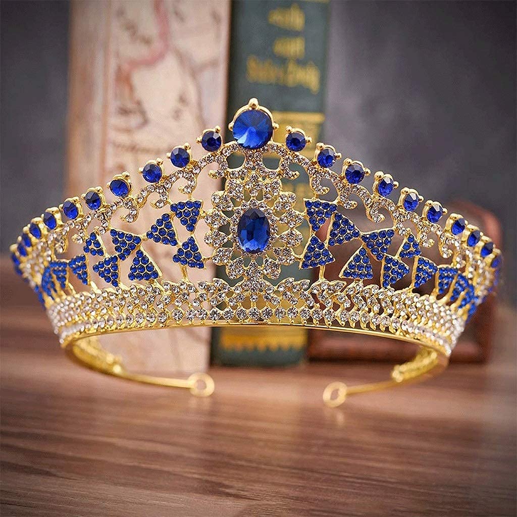korona dekoracyjna, Księżniczka Mini Tiara Kryształowa Korona do Włosów Ślubna