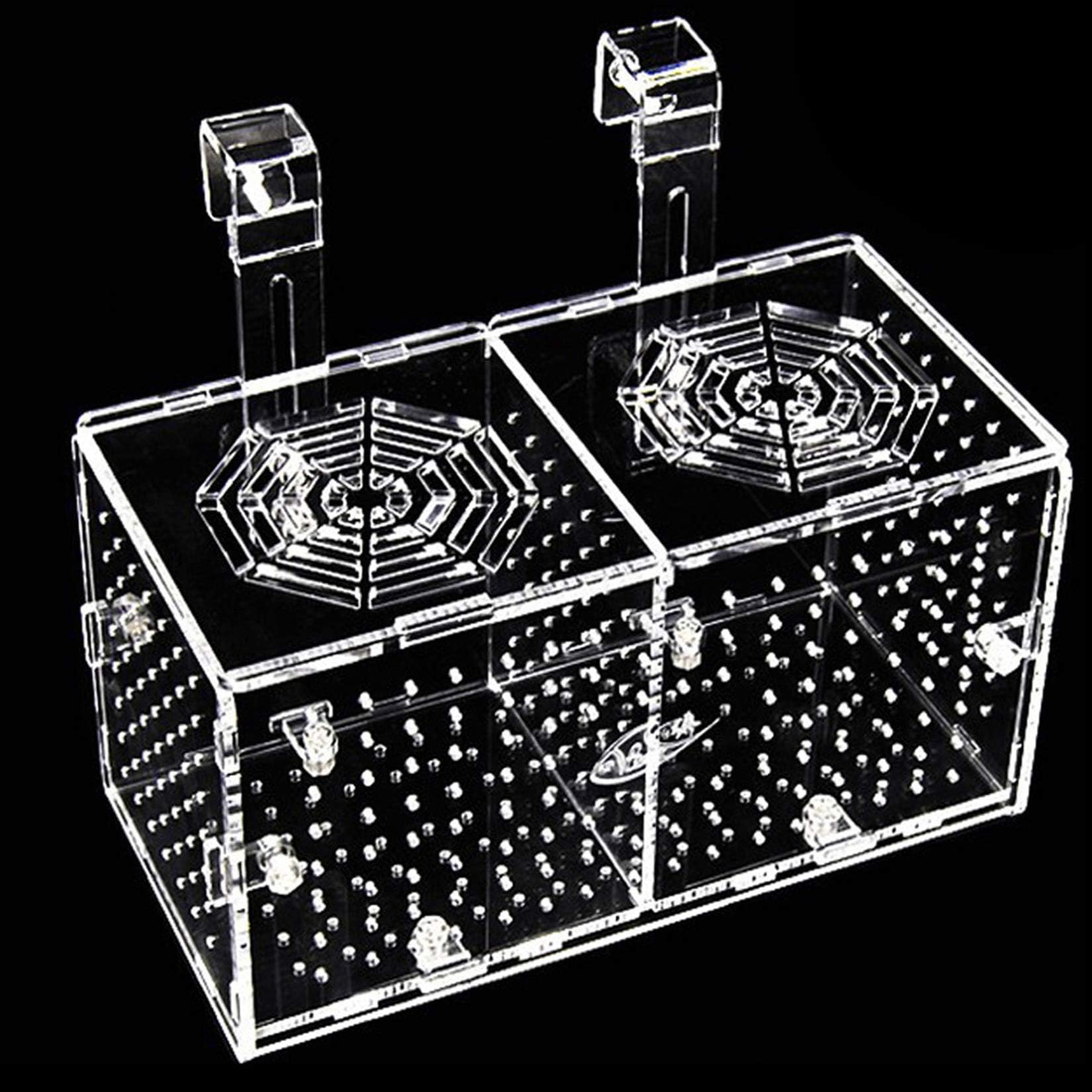 Lot De 3 Boîtes D'isolement Flottantes Pour Aquarium - Pour Alevins, Crevettes, Poissons-clowns - Petite Et Grande Tailles