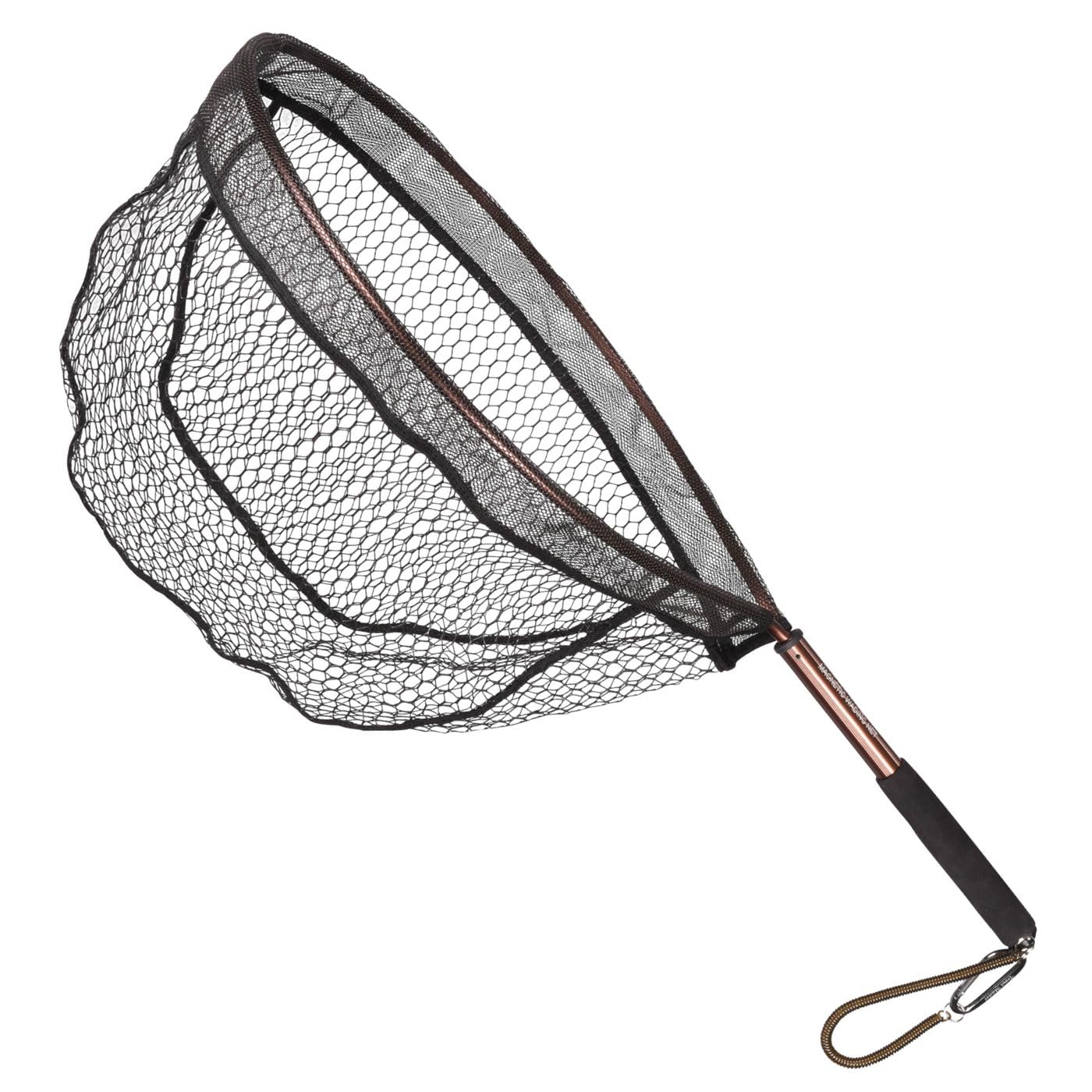 Trout Master Magnetic Wading Net 50x40x30cm - Watkescher zum Forellenangeln, Forellenkescher zum Watangeln, Angelkescher