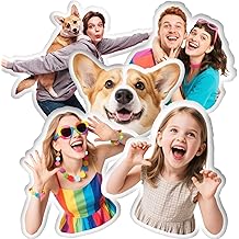 Custom Pillow - Personalized Face Pillow with Picture - Valentines Day Gifts for Boyfriend - Personalized Gag Gifts Funny Birthday White Elephant Gifts for Mom Dad - Customized Stuffed Throw Pillows