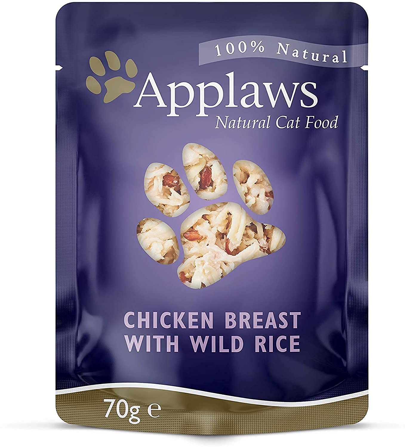 Applaws Natural Cat FoodChicken with Rice Pouches (70g)- Pack of 12