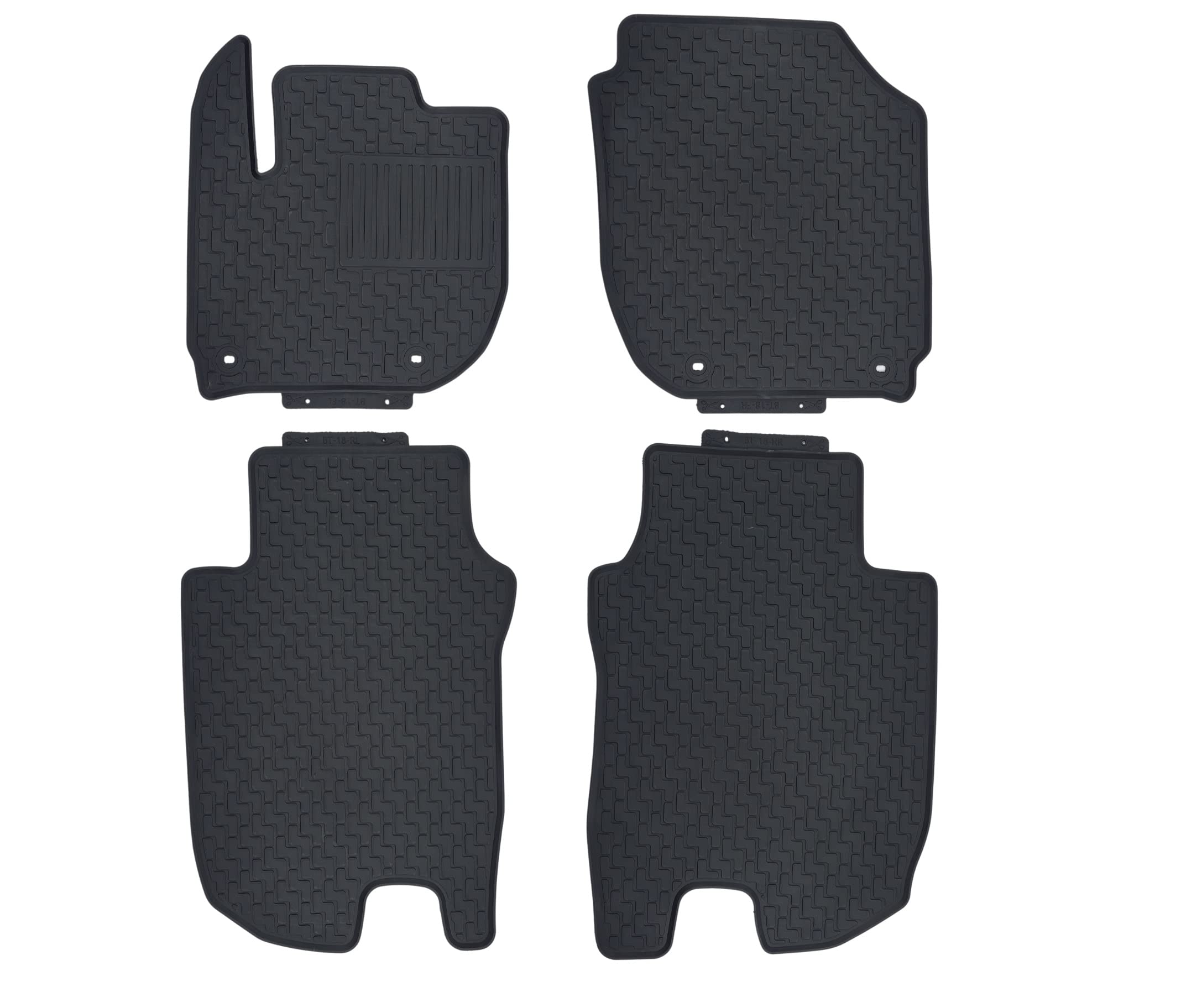 Photo 1 of for 2016-2022 Honda HR-V (HRV) Floor Mats 2 Row All Weather Heavy Duty Floor Liner Black