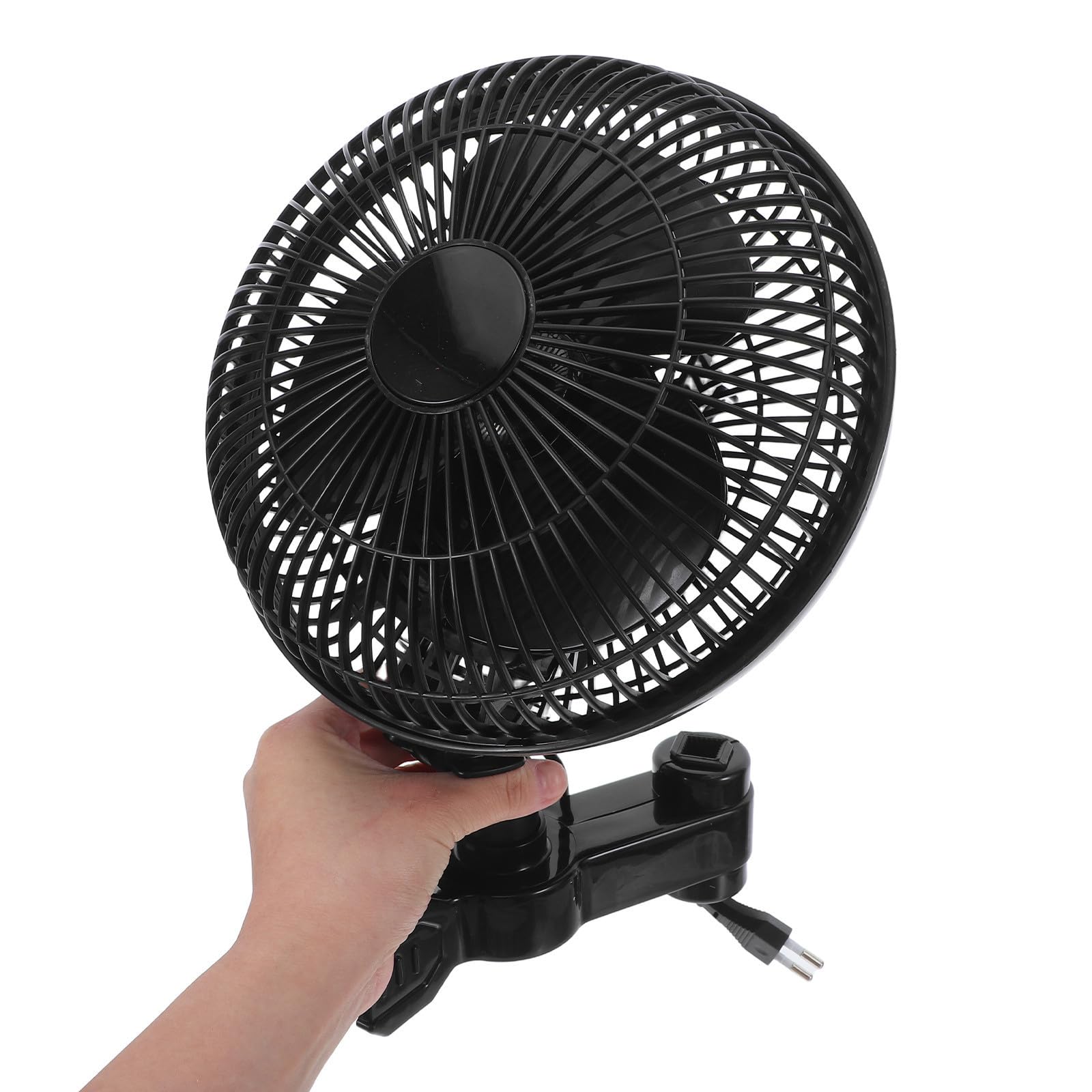 CLISPEED Ventilador Clip Portátil para Fiesta Verano, Ventilador Oscilante Abrazadera para Dosel y Mesa, Material Abs Imán de Cobre, Ligero Larga Duración