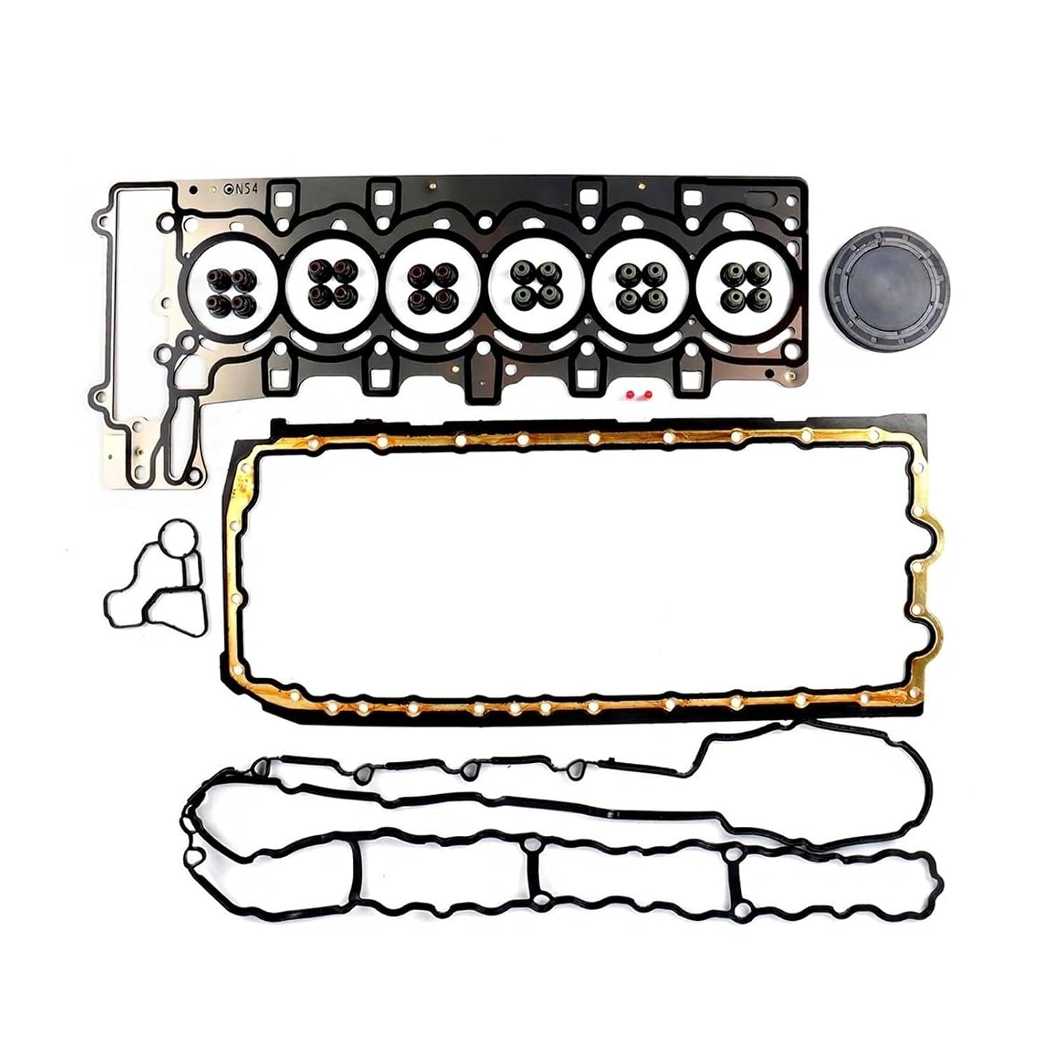 N54 Engine Overhaul Rebuild Kit & Timing Chain Oil Pump Guide Set Compatible with BMW 135i 335i 535i 740i E82 E90 E91 E92 E93 E60 N54B30 3.0