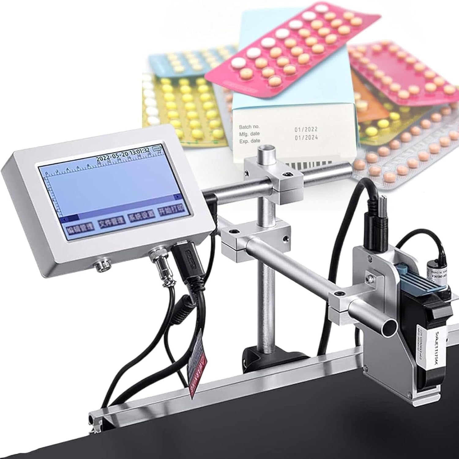 Stampante Programmatrice Automatica Per Codici 120 Colpi/min – Stampa Su Piano, 13x35 Mm, 110V