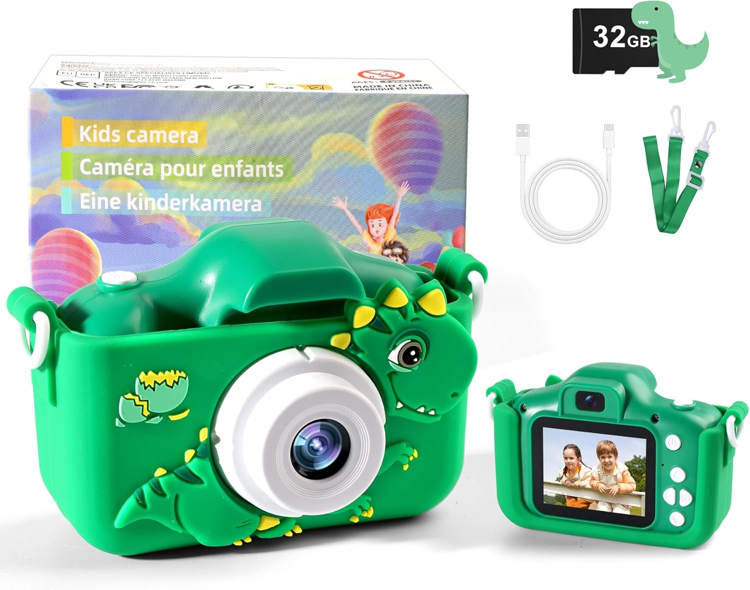 Kids Camera Toys for 3-12 Year Old Boys Girls,Toddler Camera 1080P Birthday Christmas Gifts for Grandkids,Toys for 4 5 6 7 8 9 10 11 Year Old Kids with 32G SD Card - Image 9