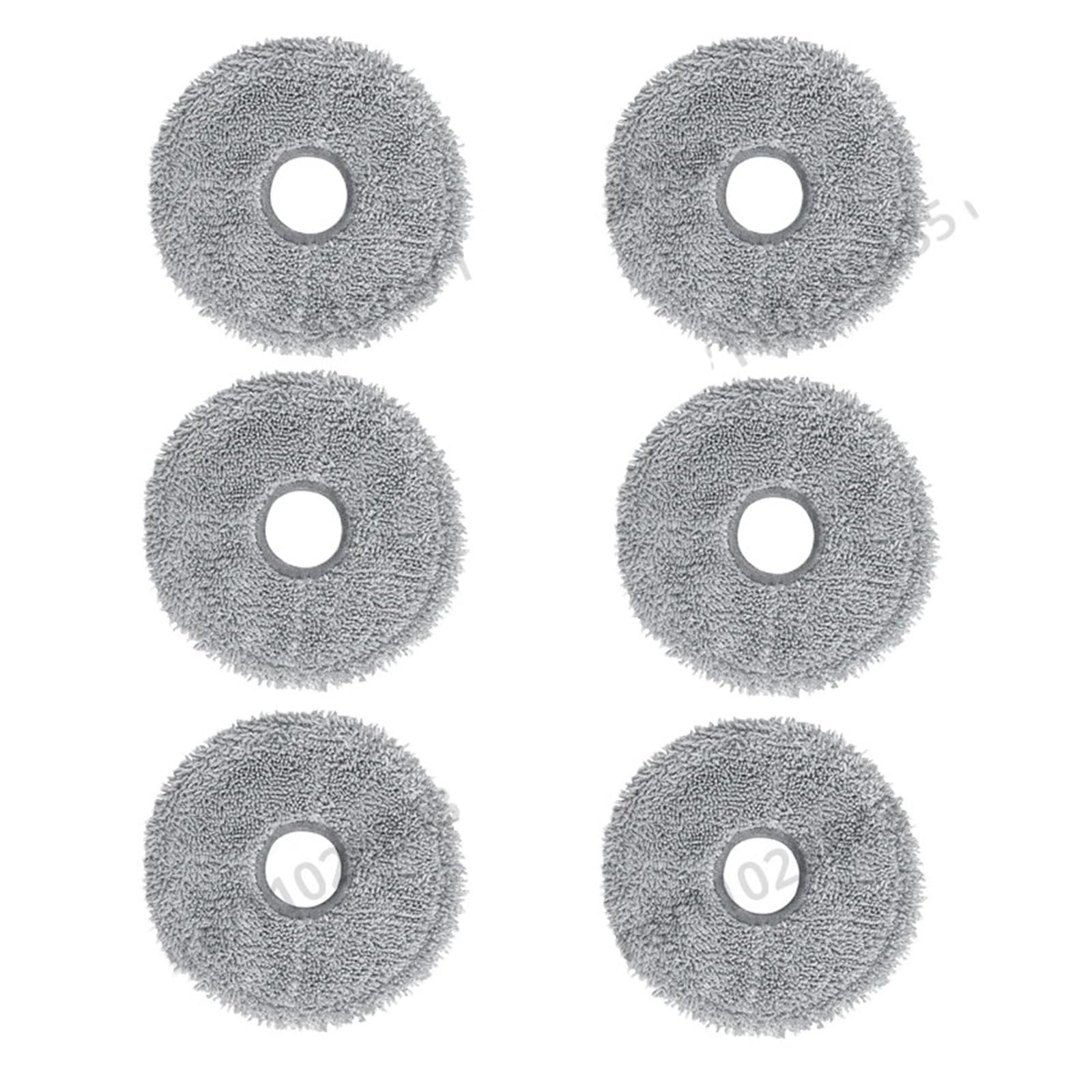 NUCBCULWP Mop Cloths,Compatible For Roborock，Compatible For Qrevo，Master/Slim/V20/P10S Pro Robot Vacuum Cleaner Parts Rag Pads Accessories(6PCS MOP)