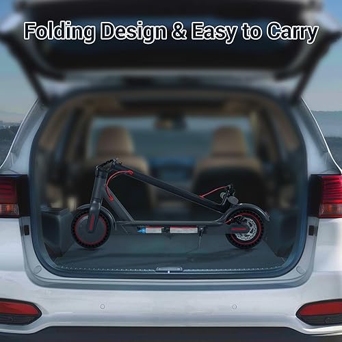 Miniatura 7 de Patinete eléctrico para adultos, velocidad máxima de 15.5 Mph alimentado por motor de 350 W, hasta 18.6 millas de alcance plegable E-Scooter para