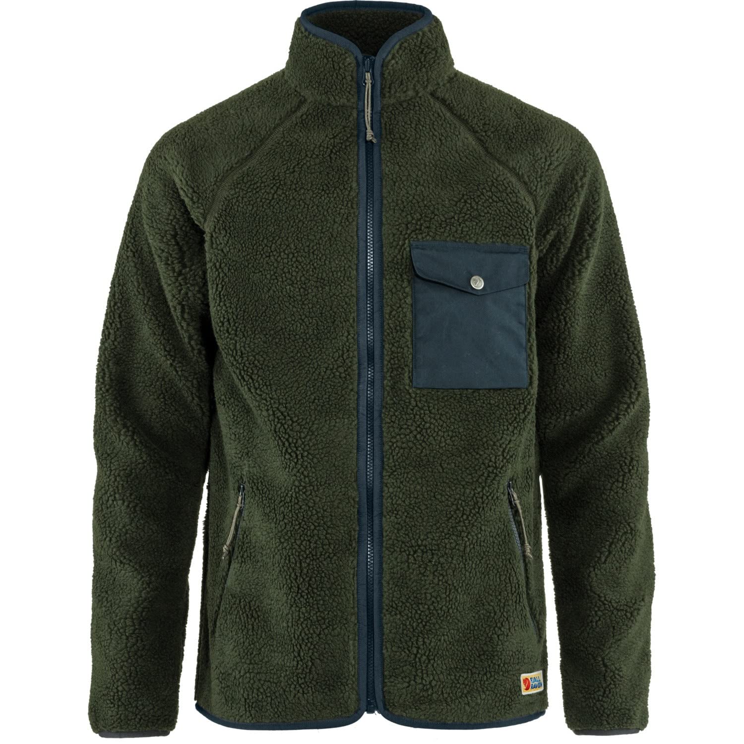 Fjallraven 84158-662 Vardag Pile Fleece M Sweatshirt Men's Deep Forest Size XXL