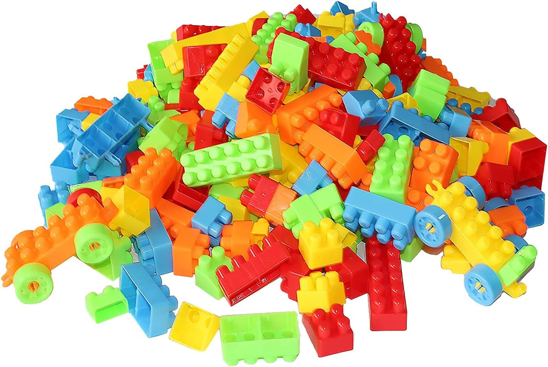 Building Blocks 64 Pieces per Bag Large Colorful Blocks for Kids Perfect for Creative Play, Educational Development, and Building Skills Perfect for Toddlers and Young Children