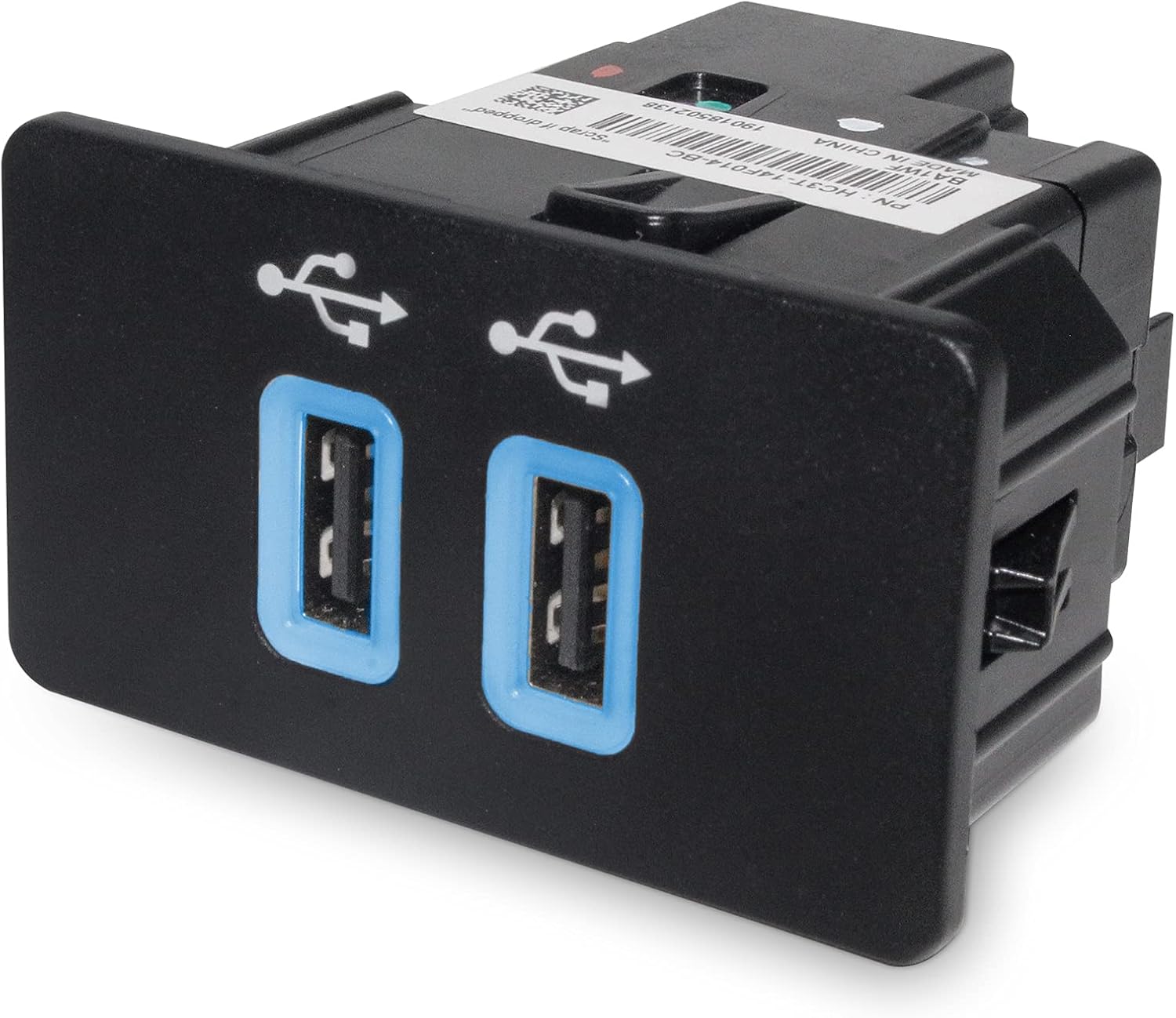 Bіg Sаlе Heffchi Apple carplay sync 3 hub Module,Dual USB Interface Moudule,Compatible Ford sync 3 USB hub Dual,HC3Z-19A387-E/ HC3Z-19A387-B Blue