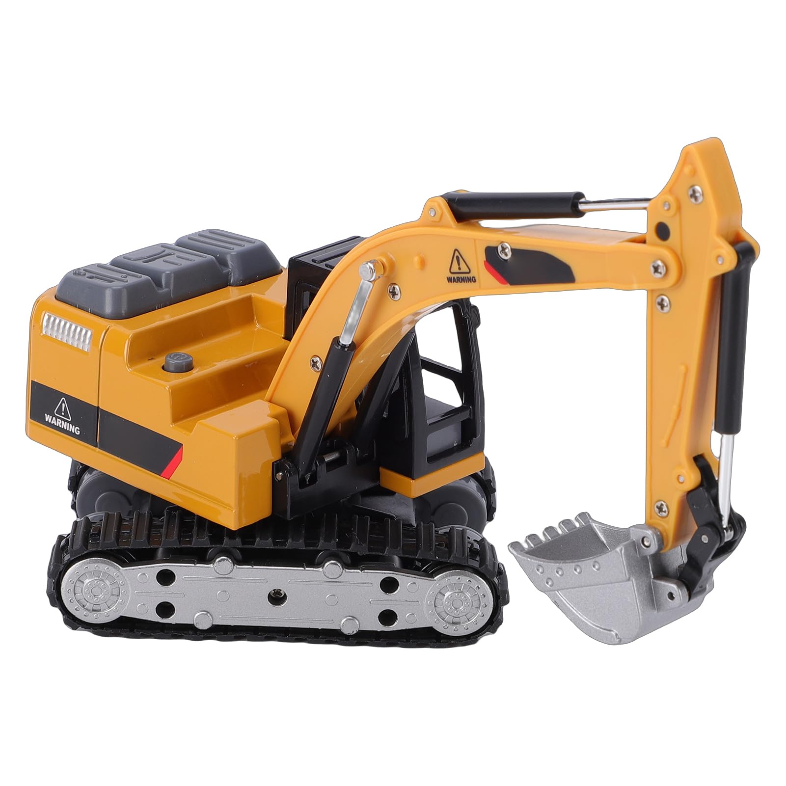 Pelle RC 1/64 Véhicule de Construction télécommandé avec Lumières et Sons Camion D'ingénierie 2,4 GHz Batterie Rechargeable Portée à Distance de 15 M Idéal pour Les Amateurs