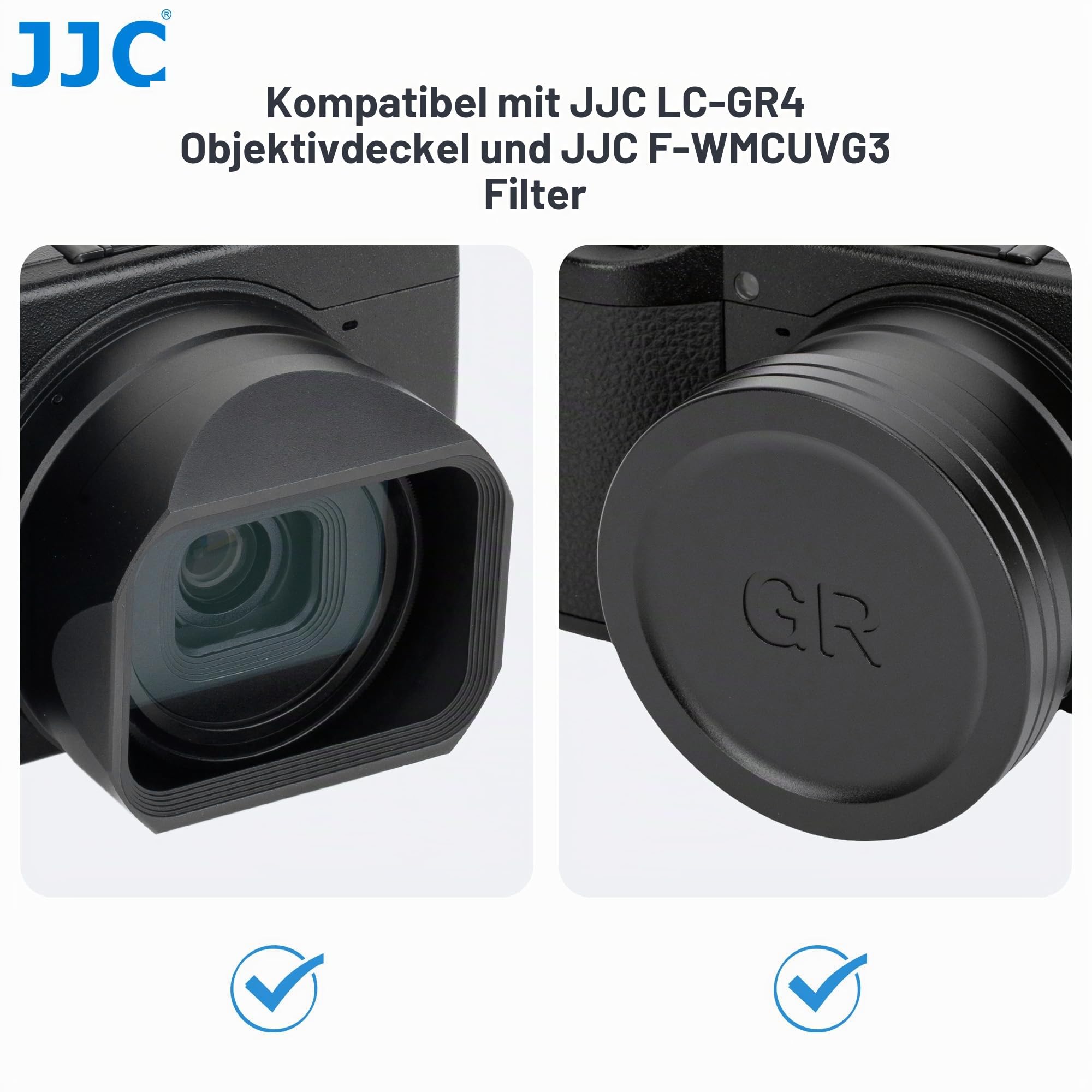 JJC Metall-Gegenlichtblende Kompatibel mit Ricoh GR IV GR4 GR HDF