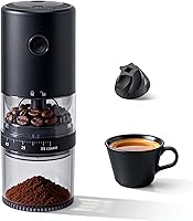 Vista 1 de LAMIDO Portable Electric Burr Coffee Grinder - Grind While Charging - Visual Bean Hopper - 38 External Grind Settings - 1.8X Faster Grinding - 2000