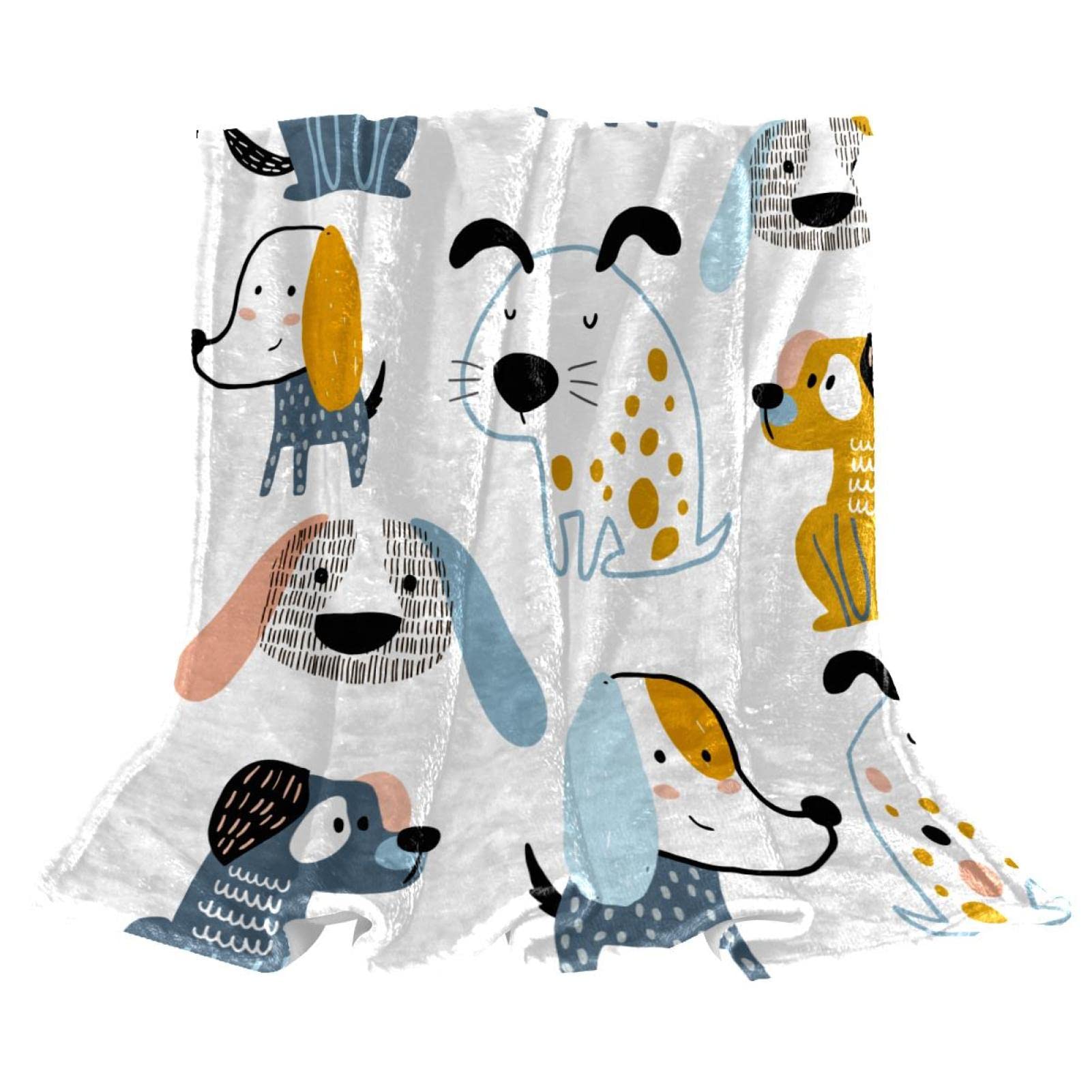 Couverture de sieste douce TBOUOBT motif chien pour soirées cocooning et moments de détente
