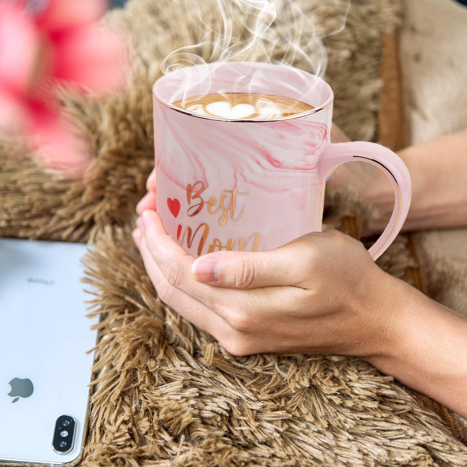 DHQH Best New Mom Gifts for Mom from Daughter Son,Gift Basket for Women Birthday Gifts for Mother-in-law Thanksgiving Presents with Candle box Tote Bag - Image 2