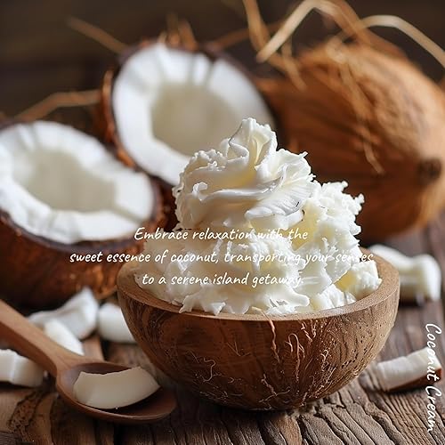 Miniatura 5 de MELONY Vela de aceite de masaje  Ideal para calmar, calmar y relajarse  con cera de soja natural  8.1 onzas (crema de coco)