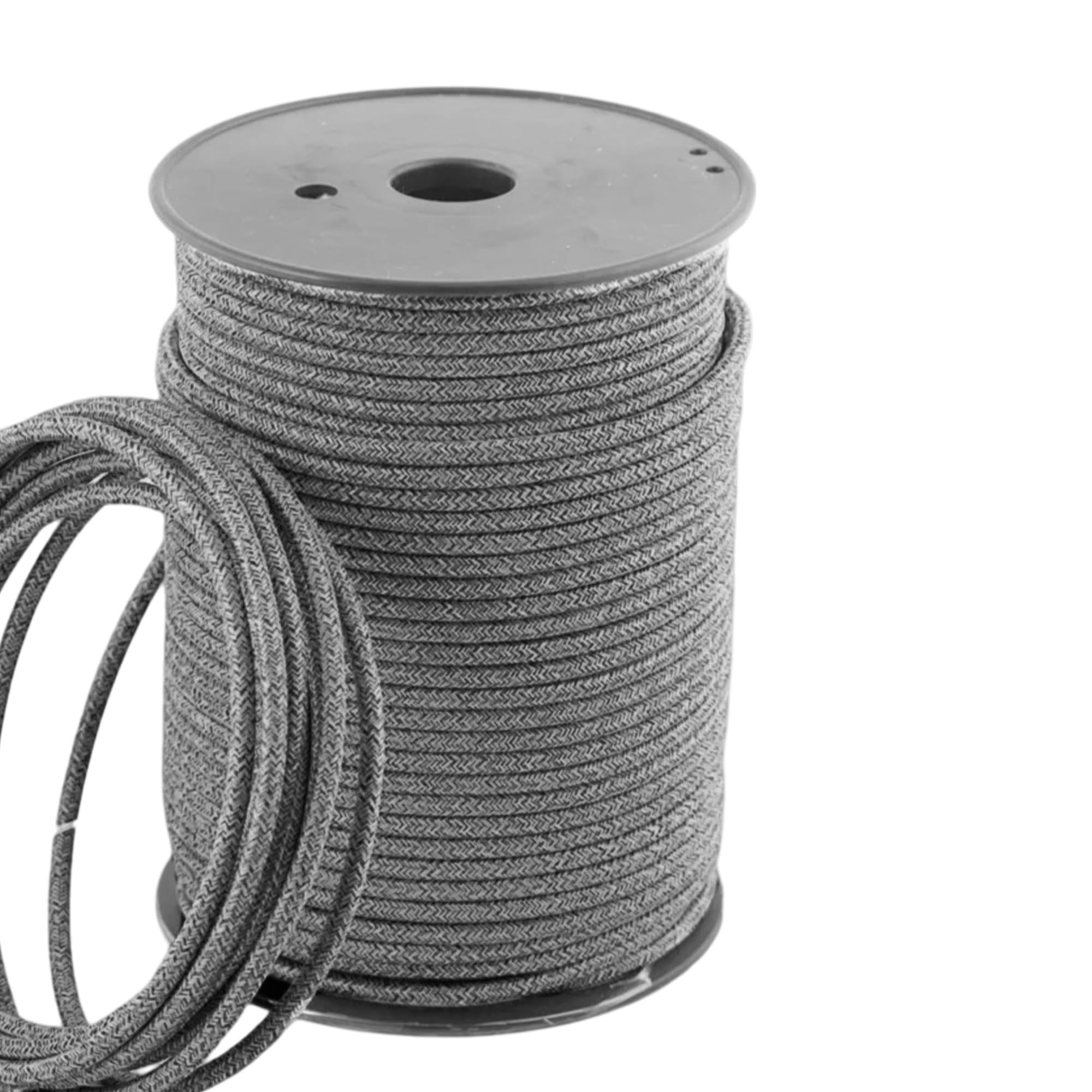 DC VOLTAGE Black White Multi Tweed 32.8ft Vintage 18 Gauge 3 Conductors Round Cable Fabric Cloth Covered Electrical Wire 10m 3 Core Textile Electric Cable Wire Coated in Vintage Lighting DIY Project