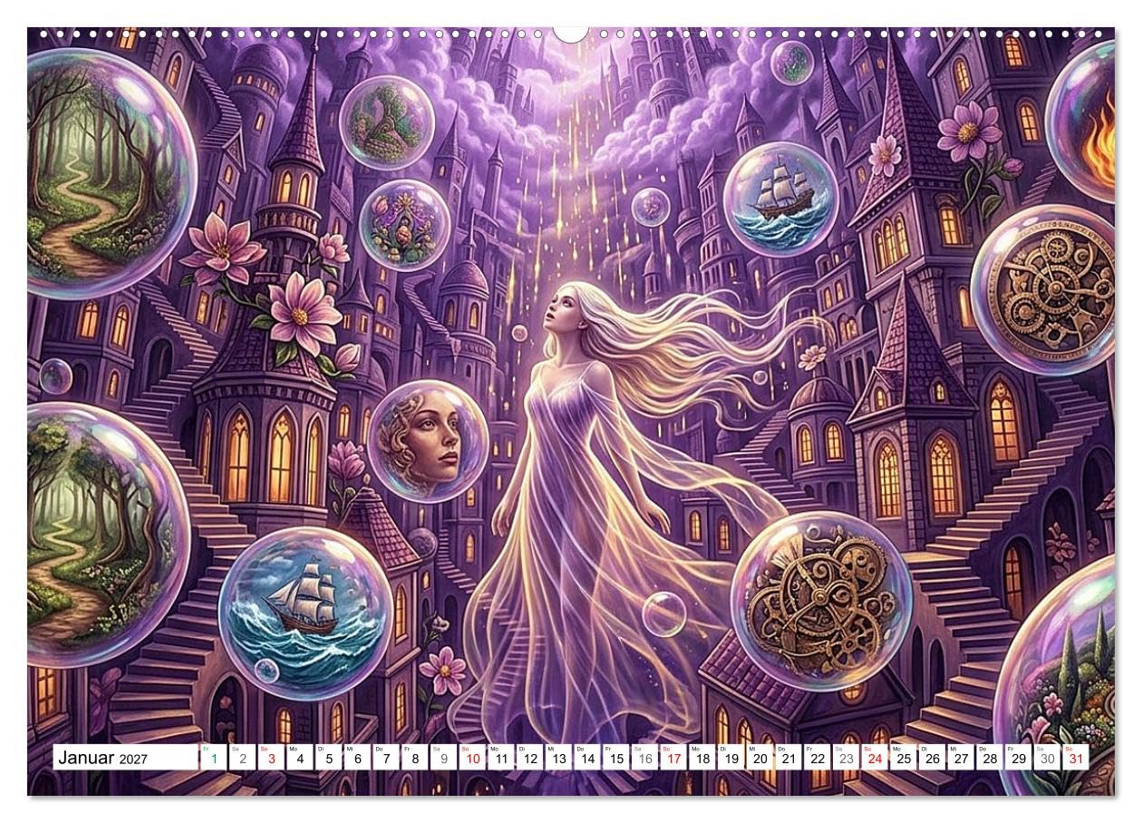 Was das Leben fühlt (Wandkalender 2027 DIN A2 quer), CALVENDO Monatskalender: Eine Reise durch die großen Gefühle (CALVENDO Kunst)