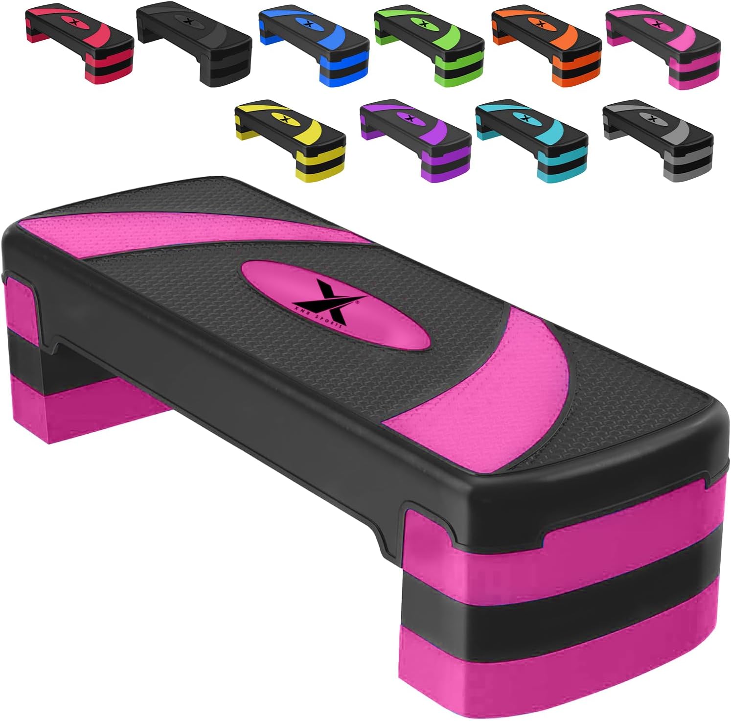 Steppers for Exercise Workout Adjustable Height 10cm 15 cm 20cm Sturdy Exercise Step for Gym, Aerobic Steps, Cardio Exercise and Stretching- Exercise Stepper for Home