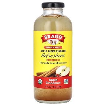 Bragg Refreshers Organic Apple Cinnamon Apple Cider Vinegar Beverage, 16 Fl Oz