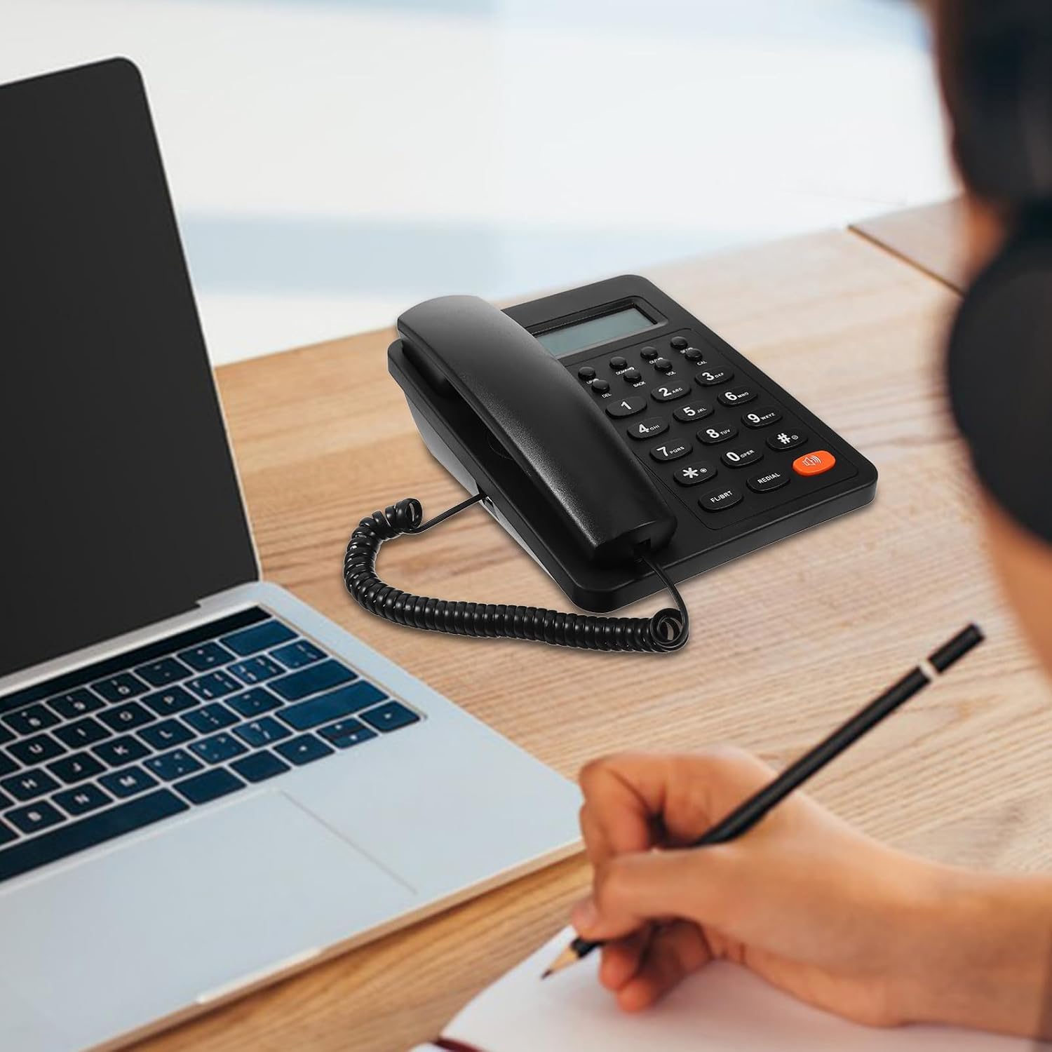 Desk Phone with Large Screen and Sound Quality for Office