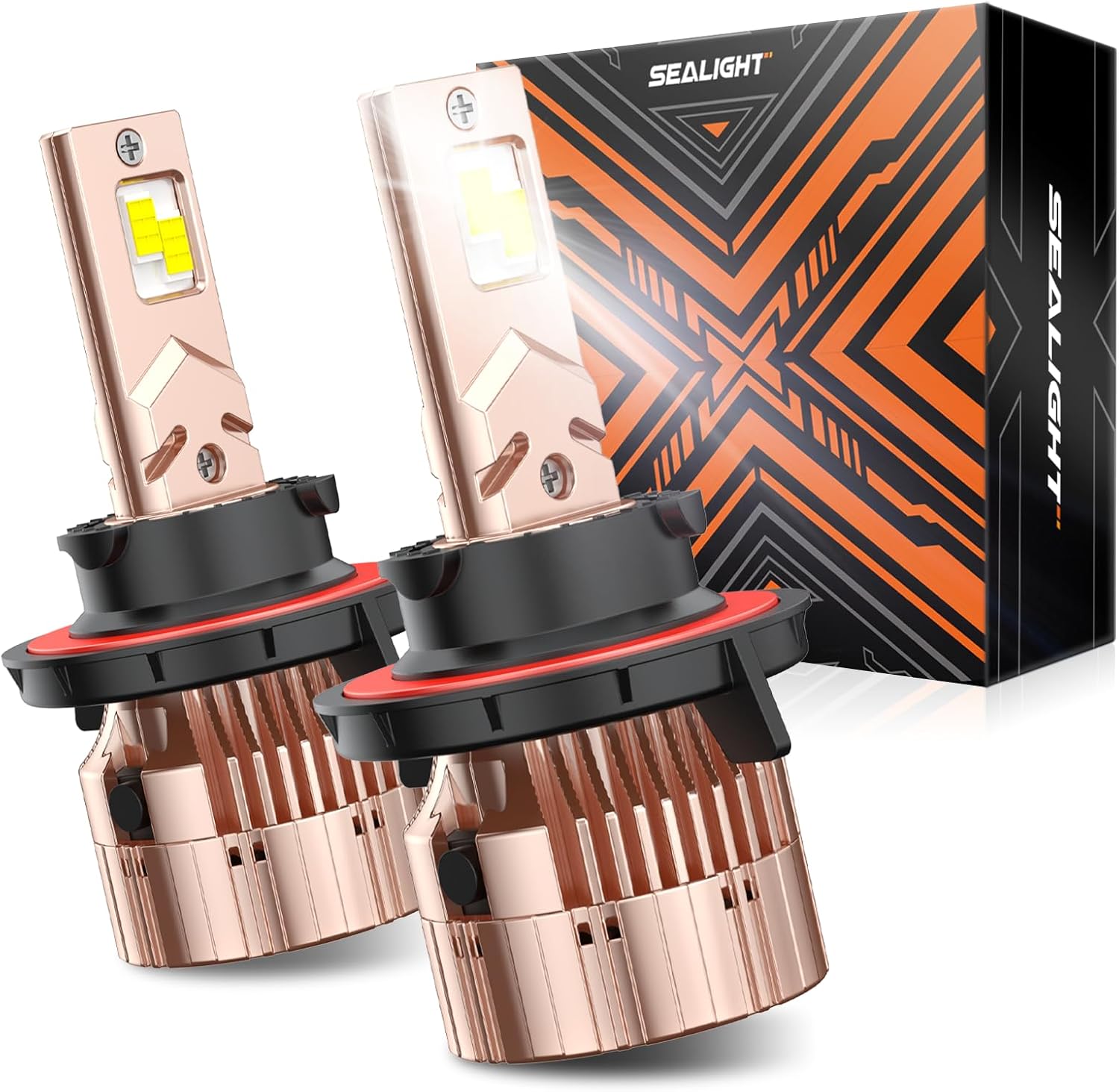 SEALIGHT H13/9008 Bulbs, 40000LM, 6000K Daylight, Plug & Play