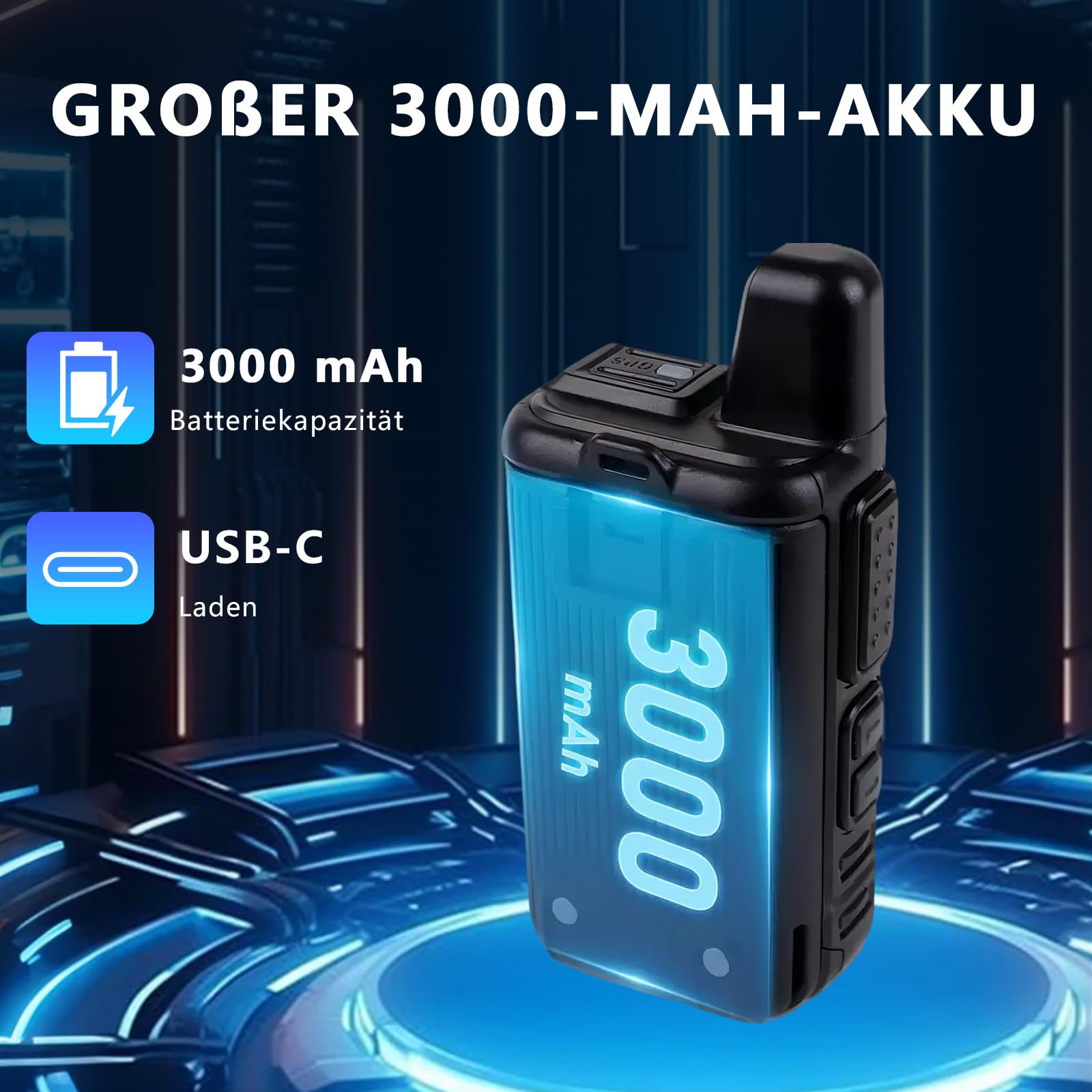 TIDRADIO TD‑M15 Global Walkie Talkie, 4G LTE PoC Funkgerät mit europaweiterer Abdeckung, Funkgeräte 6000 km Reichweite & 1 Jahr gratis Daten inkl. SIM‑Karte, Für Familie, Gewerbe, Logistik, 2er Set