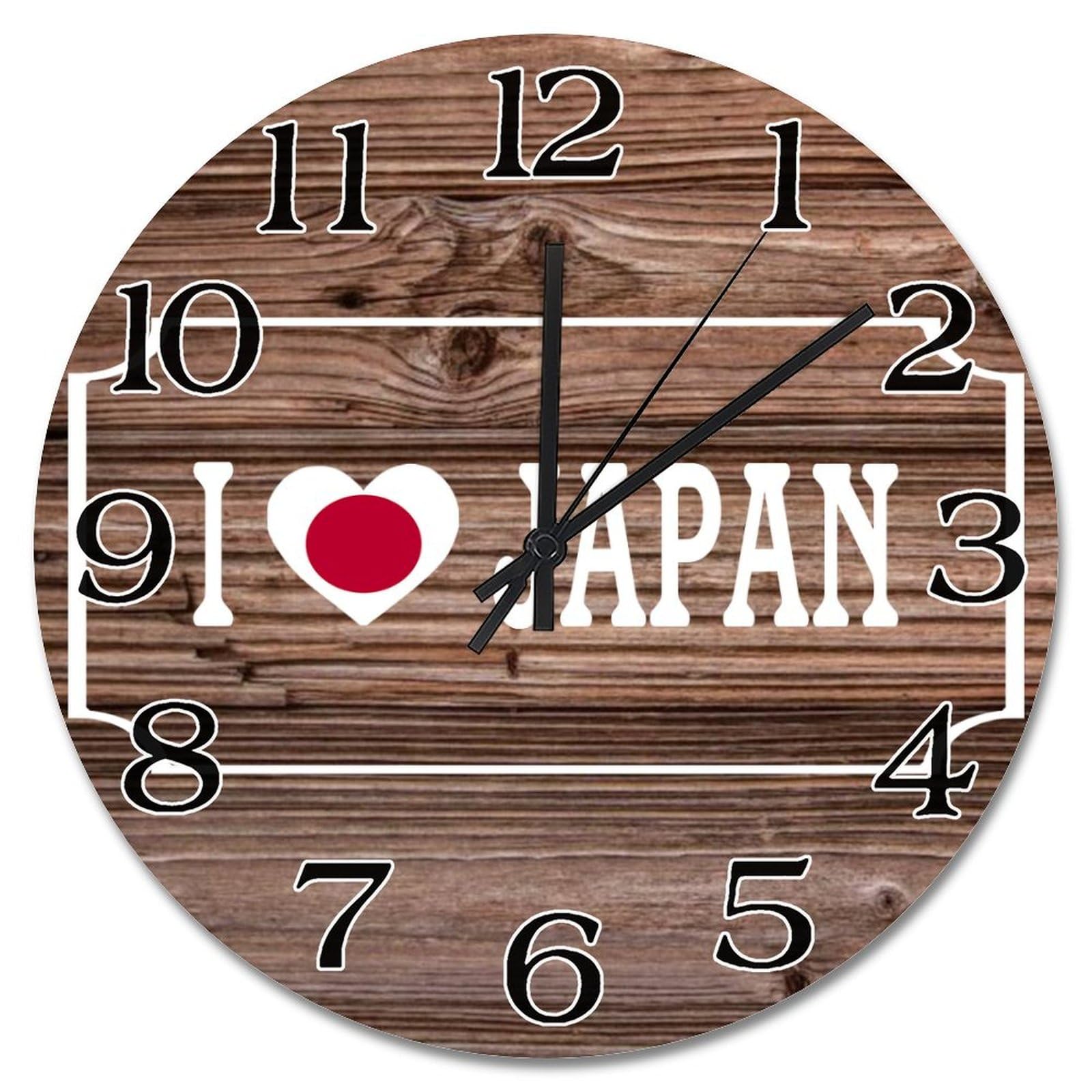 Horloge murale Japon en bois pour une décoration de chambre zen