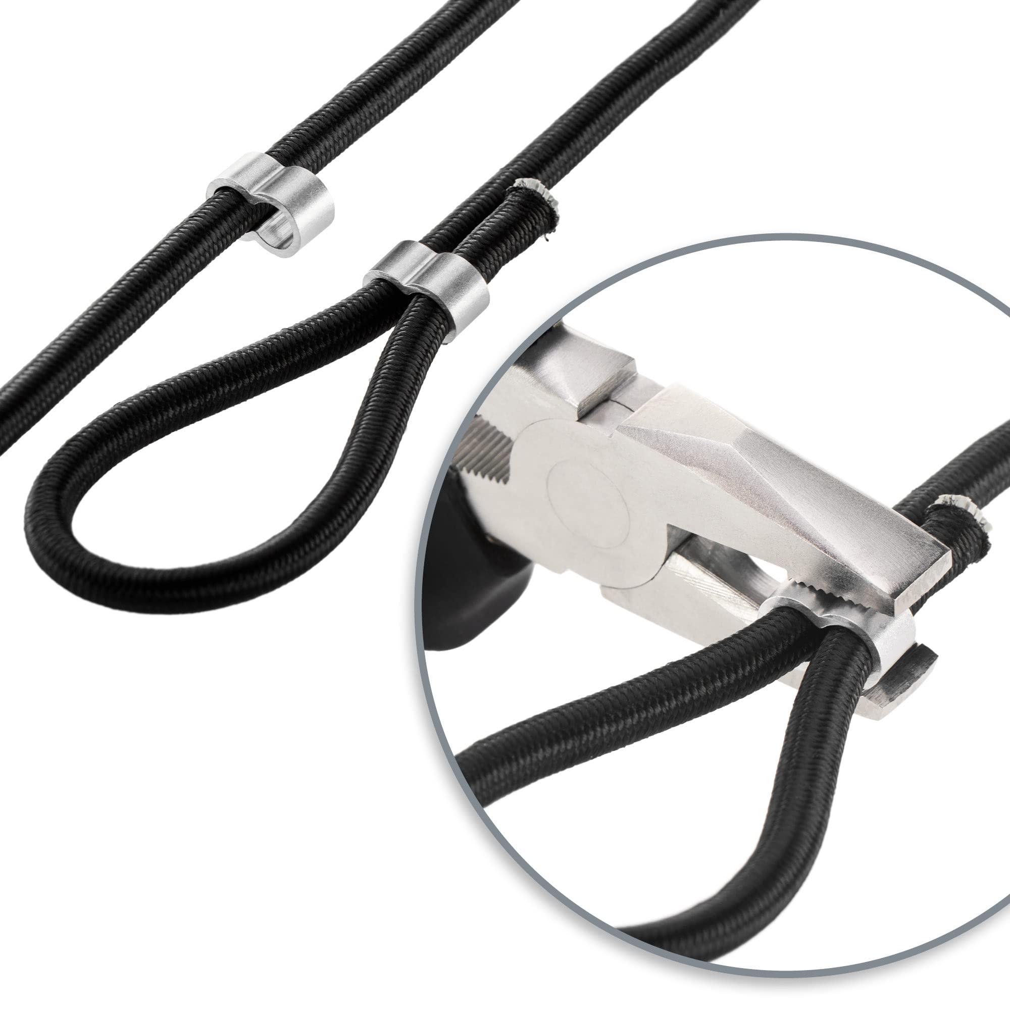 100 Manchons à Sertir TopHomer Pour Câble Métallique - 1mm - Fixation Corde, Fil, Élingue