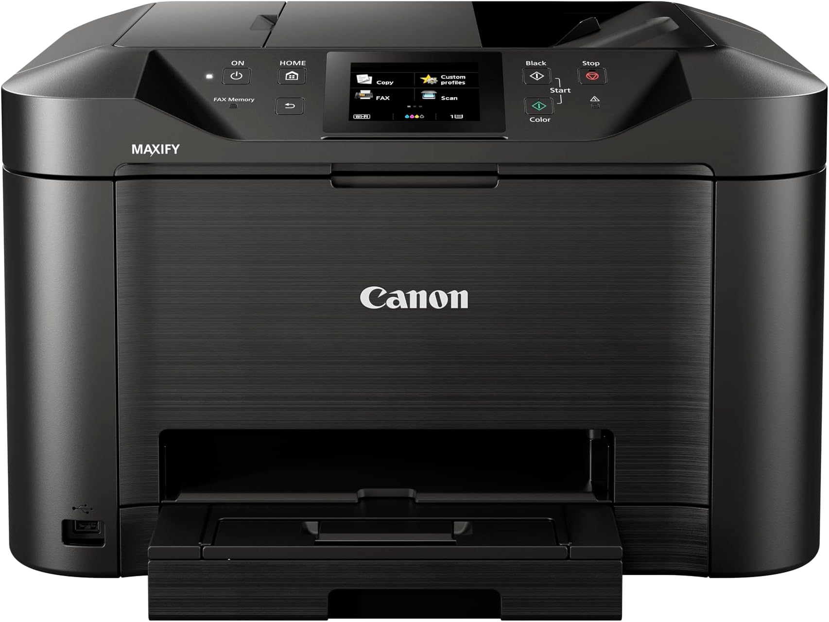 MAXIFY MB5150 Farbtintenstrahl - Multifunktionsdrucker (DIN A4, 4-in-1 Scanner, Kopierer, Fax, Farbdisplay, 600 x 1200 dpi, USB, Duplexdruck, WLAN, Bluetooth) schwarz
