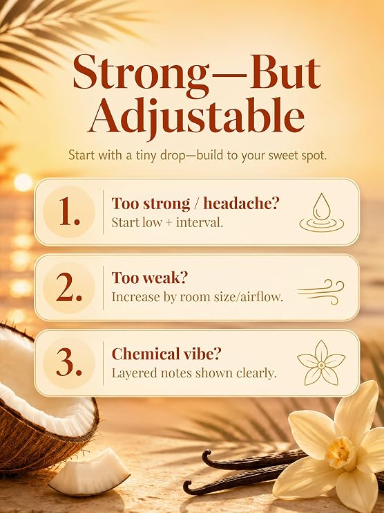 Coconut Vanilla Essential Oil 4fl.Oz - Essential Oils for Diffusers for Home & Aromatherapy - Vanilla Oil for Diffuser, Scented Oils for DIY Soap, Candle Making