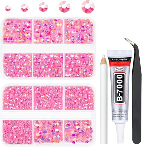 Vista 21 de Resina AB de limón amarillo para manualidades, diamantes de imitación de citrino con parte trasera plana, piedras de gel de 2mm, 3mm, 4mm, 5mm, 6mm