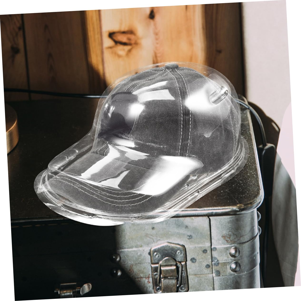 Soporte para Sombreros de Plástico Transparente 6 Piezas Pp para Gorras | Organizador de Gorras de Béisbol, Diseño Multifuncional, Caja Colgante Incluida, Uso en Hogares y Vitrinas