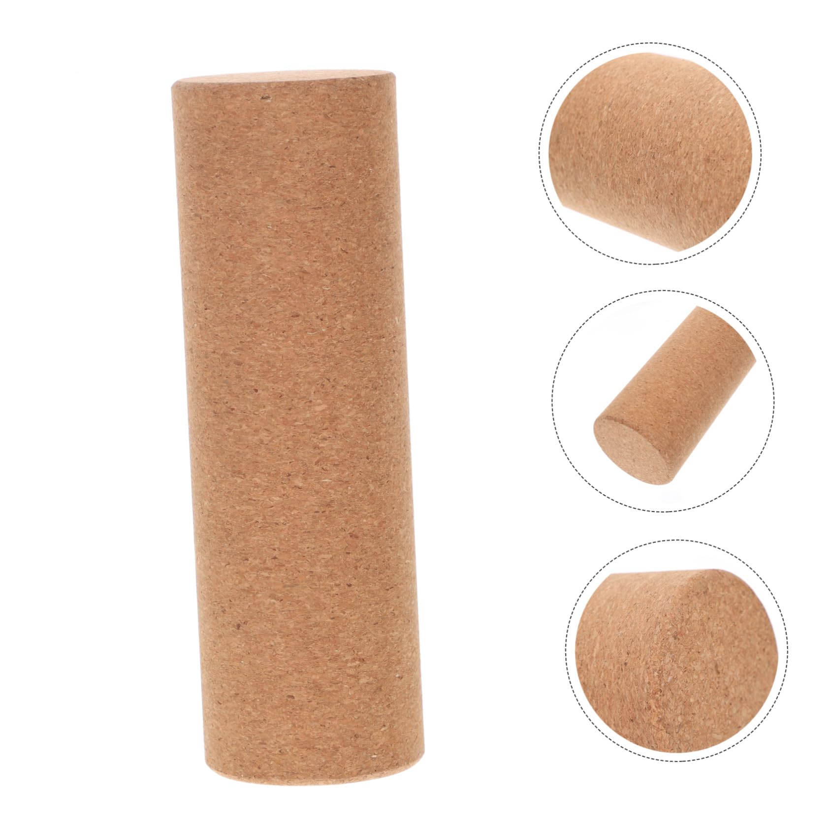 Rodillo de Yoga de Corcho Antideslizante para Espalda y Brazos, Masajeador Deportivo Amortiguación para Estiramientos y Entrenamiento en Casa
