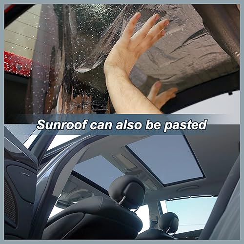 Miniatura 35 de Película de tinte de ventana para automóviles, 50% VLT de 20 pulgadas x 10 pies, bloquea el 99% de los rayos UV e IR, películas antirreflejos