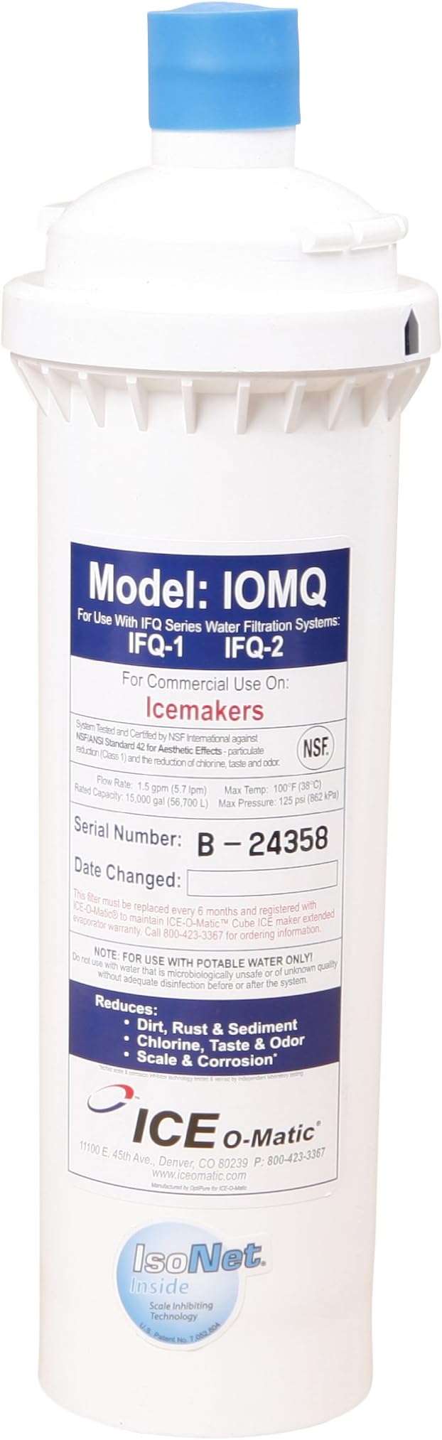 Ice O Matic IOMQ Water Filter