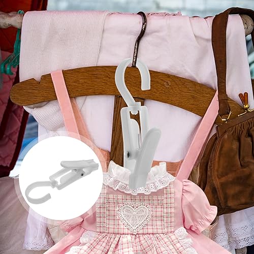 Miniatura 8 de Cabilock Paquete de 3 ganchos de viaje para ropa sucia, clips portátiles para calcetines, ropa interior, pantalones, diseño resistente al viento