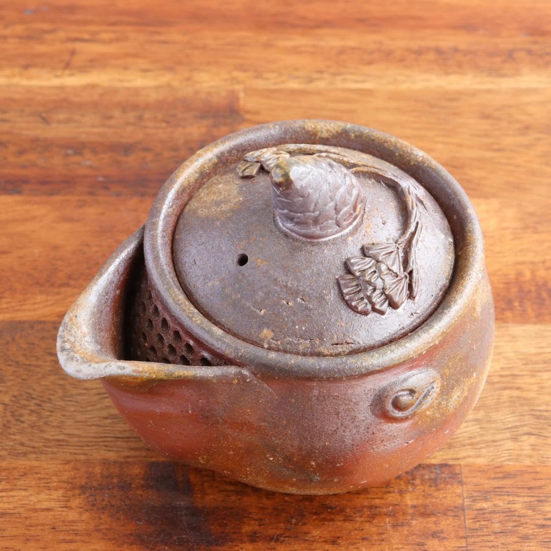 宝瓶 備前陶苑 陶器製 松の実 急須 木箱付き 共箱付き 松ぼっくり 備前焼 Amazon | 備前焼 宝瓶 松 煎茶器 陶器 | ノーブランド品