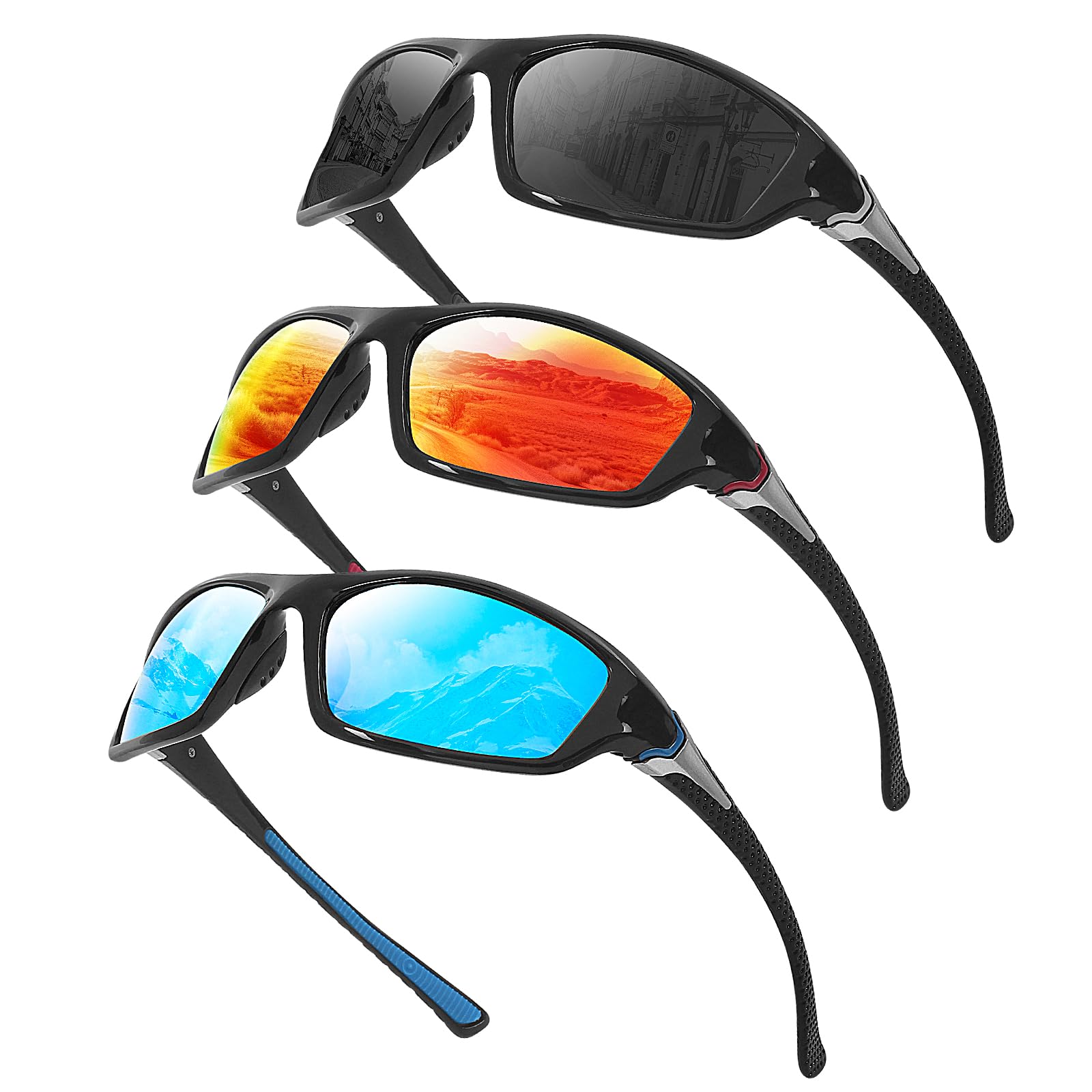Motorcycle Riding Glasses/Goggles, Polarized Sunglasses UV Protection Polarized Sunglasses/Goggles for Outdoor Actives