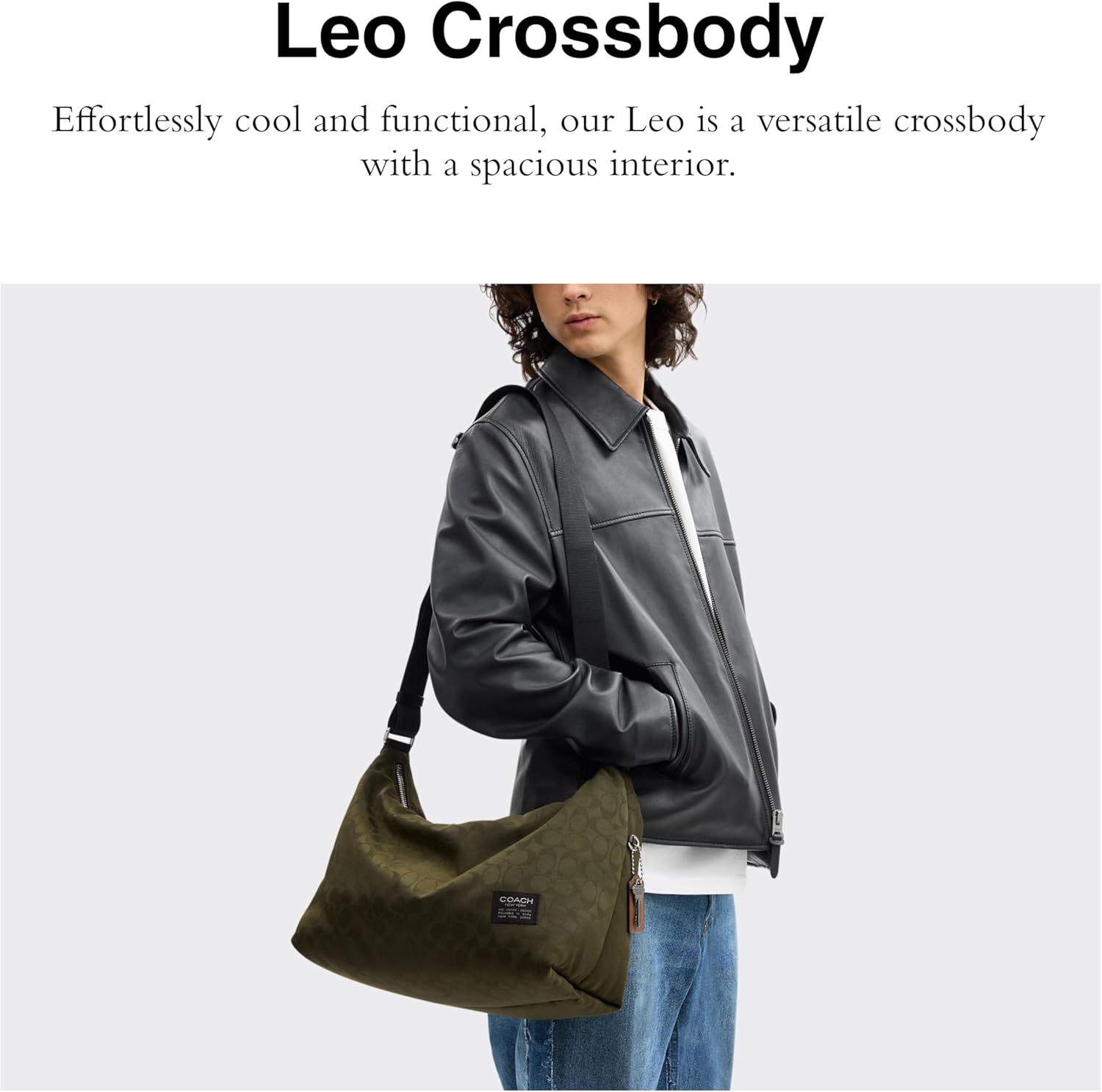 COACH Signature Nylon Crossbody